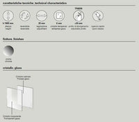Box Doccia Semicircolare ECO 6mm Porte Scorrevoli H190 - 90x90 - Raggio 55cm