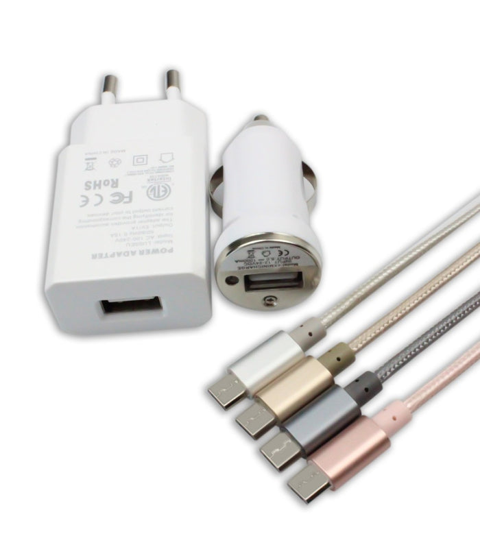 Carica Batteria Batterie 3 In 1 Casa Auto Usb Samsung Galaxy S Iii Nexus Note         