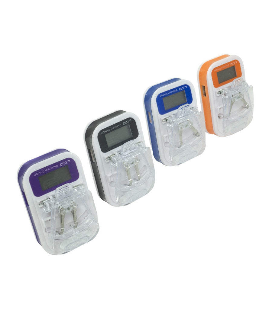 Carica Batteria Universale Caricatore Lcd Usb Per Cellulari Fotocamera Cellulare         