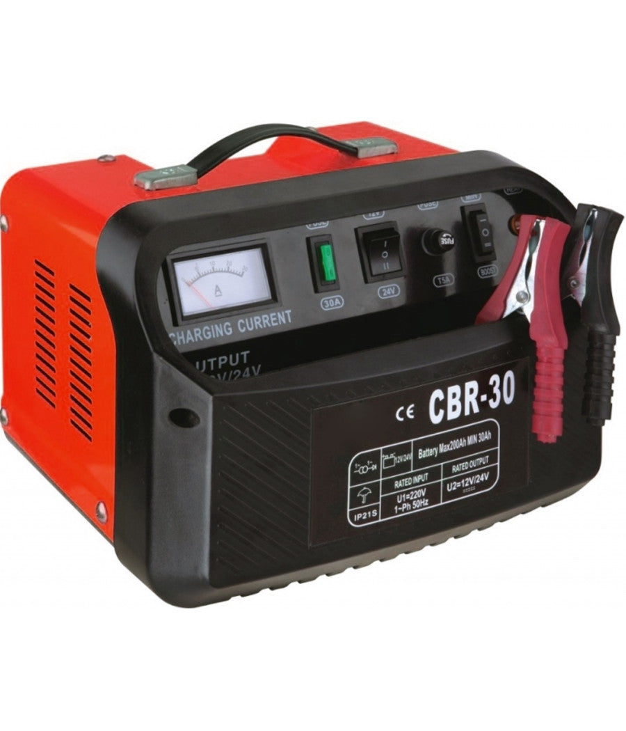 Carica Batterie Cb30s Auto Moto Camper Barca 12/24v 180w 12a 50hz Emergenza         
