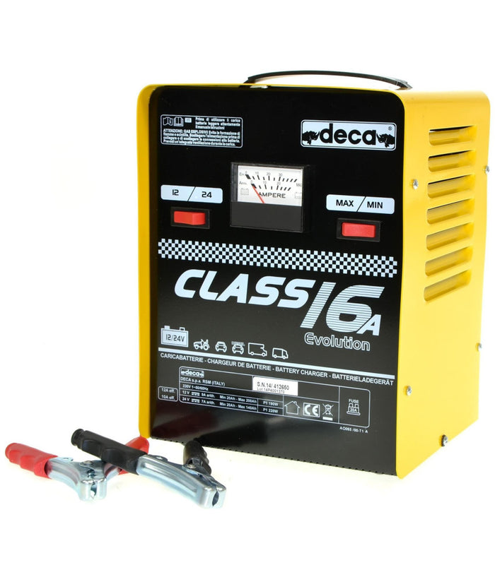 Carica Batterie Deca Class 16a - Per Moto E Auto 12/24 V - Pb Wet Caricabatterie         