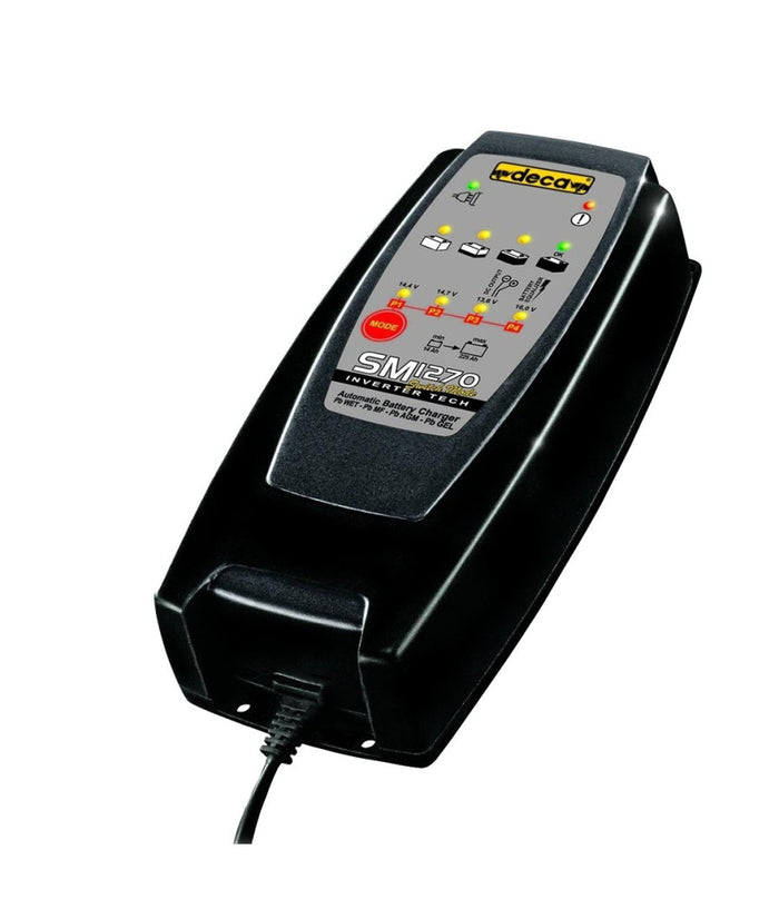 Carica Batterie Deca Sm1270 Per Moto E Auto 14ah A 225ah 12v Caricabatteria         