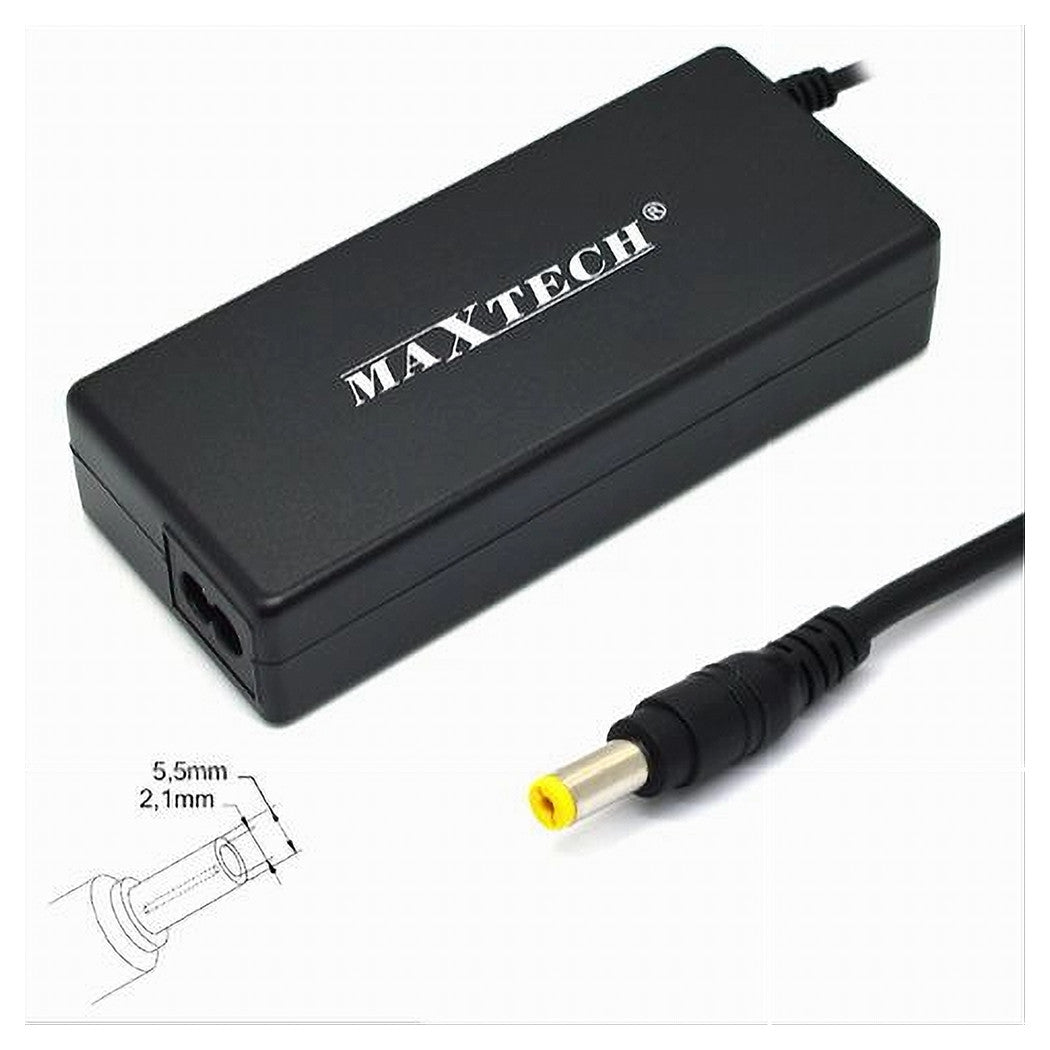 Caricabatteria Alimentatore Pc Notebook 19v 90w Batteria Ricambio Maxtech Pc-ca013         