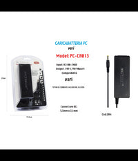 Caricabatteria Alimentatore Pc Notebook 19v 90w Batteria Ricambio Maxtech Pc-ca013         