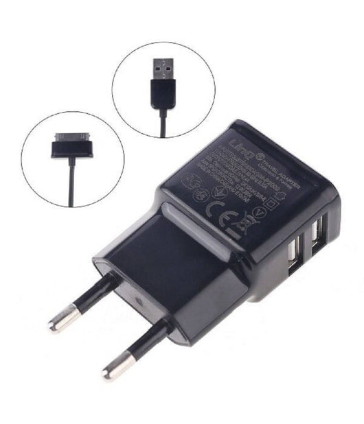 Caricabatteria Casa 2 Usb 2.1a Sm-p2000 Per Samsung Galaxy Tab P1000 P3100 P5100         