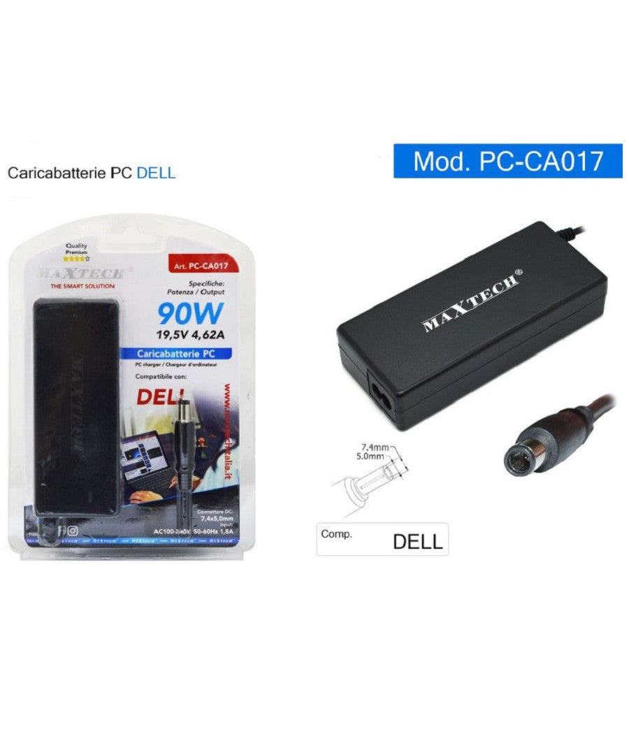 Caricabatteria Pc Alimentatore Computer Notebook Compatibile Dell 90 W Pc-ca017         