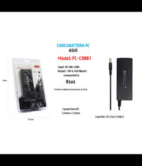 Caricabatteria Pc Asus Alimentatore Batteria Ricambio 19v 4.74a 90w Maxtech Pc-ca007         
