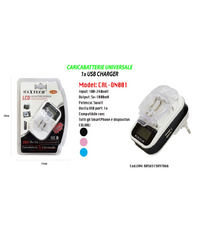 Caricabatteria Universale Caricatore Lcd Usb Per Cellulare Fotocamera Maxtech Cal-on001         