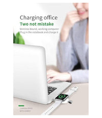 Caricabatteria Wireless Portatile Magnetico Usb Per Watch 1 2 3 4 5 2a Jjt-847         