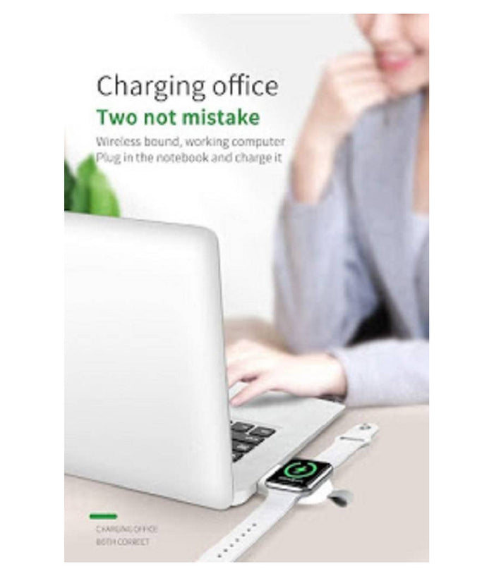 Caricabatteria Wireless Portatile Magnetico Usb Per Watch 1 2 3 4 5 2a Jjt-847         