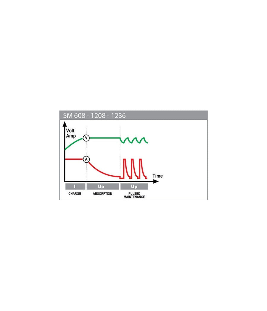 Caricabatterie 1.2ah A 120a Deca Sm1236 Per Moto E Auto Di Piccola/media Cc 12v         