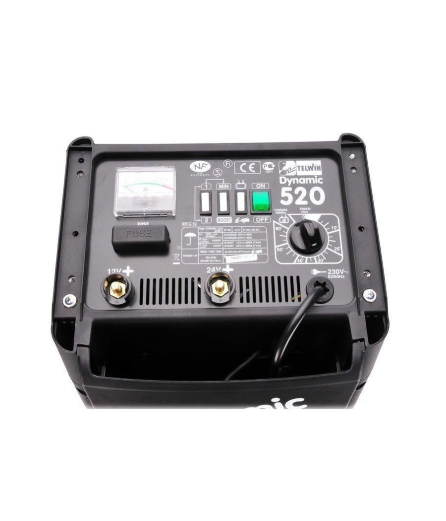 Caricabatterie Avviatore Monofase 230v-12-24v Dynamic 520 Start Telwin 829383         