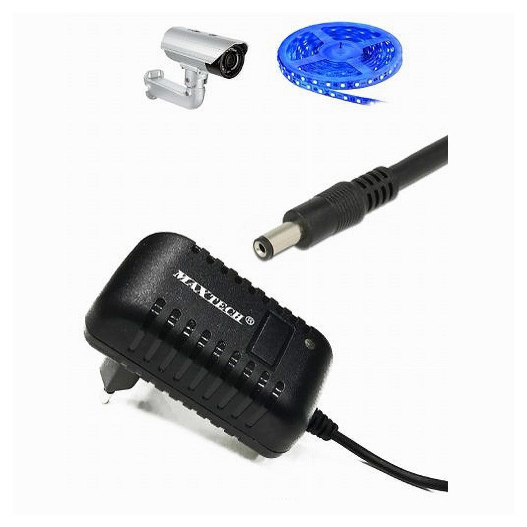 Caricabatterie Dc 5,5mm X 2,1 Mm Trasformatore Output 12v/3000ma Maxtech Ca-s017t         