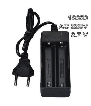 Caricabatterie Doppio Pile Ricaricabili 18650 Ac 220v 3.7 V Li-ion Batteria         
