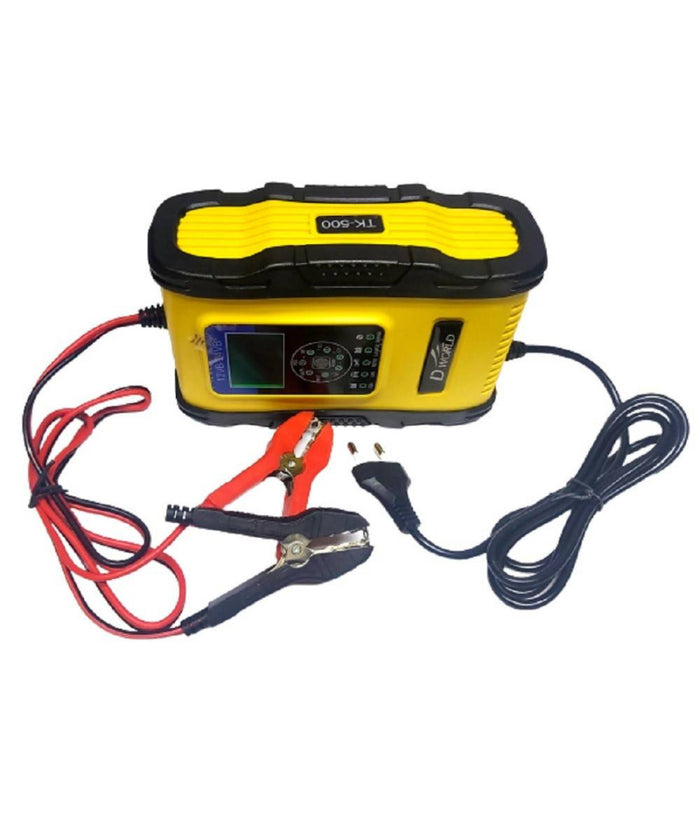 Caricabatterie Intelligente Avviatore Emergenza Batteria Auto 12v-18a 24v-9a Tk500         
