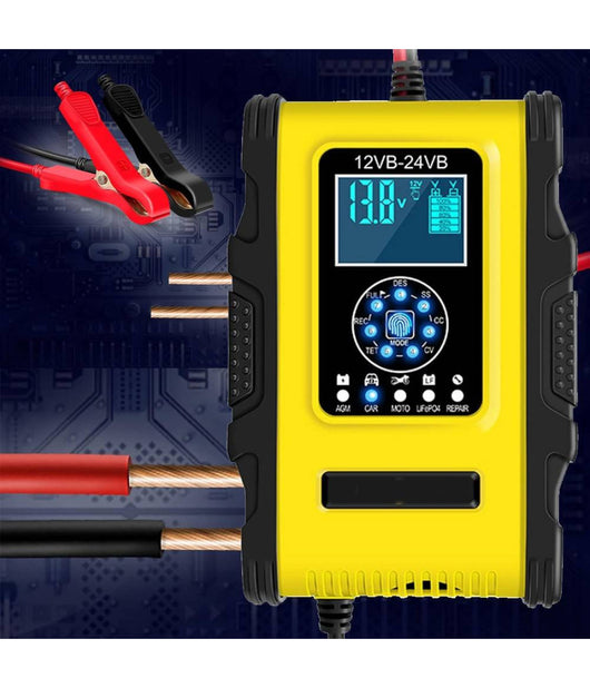 Caricabatterie Intelligente Avviatore Emergenza Batteria Auto 12v-18a 24v-9a Tk500         