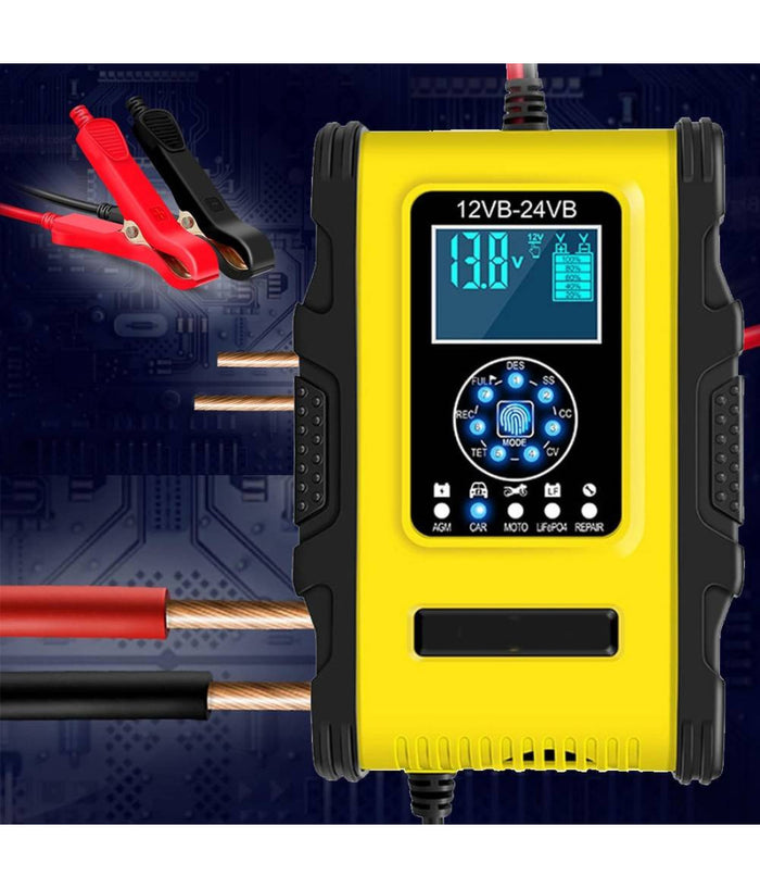 Caricabatterie Intelligente Avviatore Emergenza Batteria Auto 12v-18a 24v-9a Tk500         