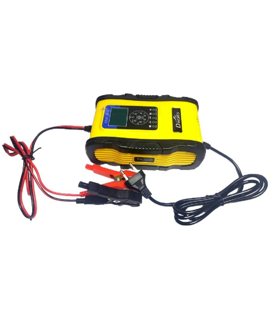 Caricabatterie Intelligente Avviatore Emergenza Batteria Auto 12v-18a 24v-9a Tk500         