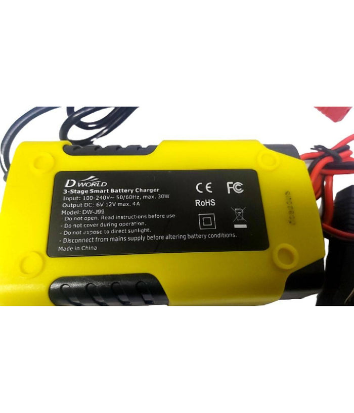 Caricabatterie Intelligente Avviatore Emergenza Batteria Auto Moto 6v 6a 12v 4a J99         