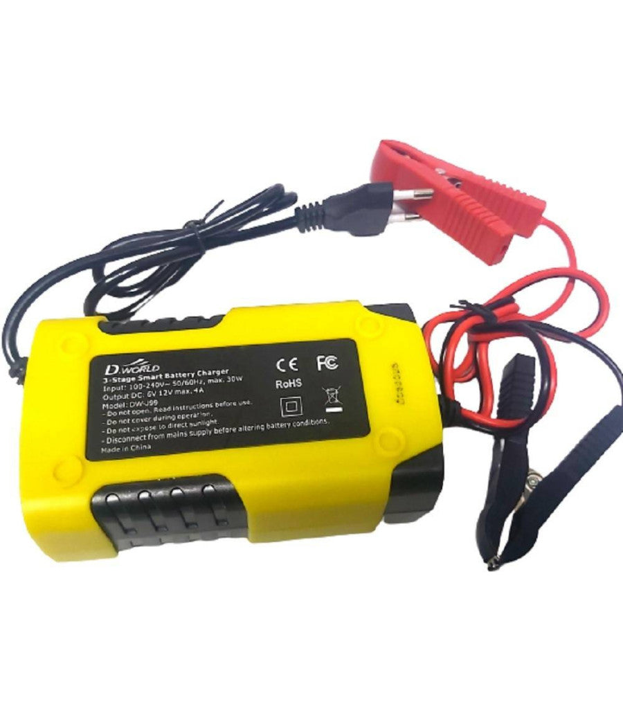 Caricabatterie Intelligente Avviatore Emergenza Batteria Auto Moto 6v 6a 12v 4a J99         