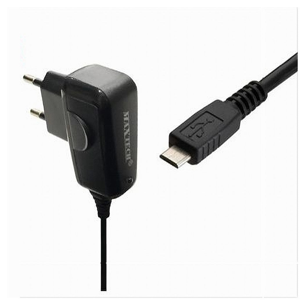 Caricabatterie Micro Usb Da Viaggio Spina 5pin 5v-1000ma 5watt Maxtech Ca-s008a         