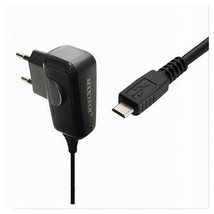 Caricabatterie Micro Usb Da Viaggio Spina 5pin 5v-1000ma 5watt Maxtech Ca-s008a         