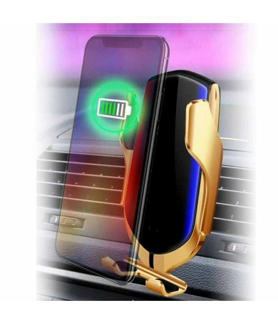 Caricabatterie Per Auto Wireless Supporto Smartphone R1 Con Sensore Di Apertura         