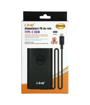 Caricabatterie Per Computer Portatili Alimentatore Da Rete Pd Type-c 65 W Pd6533         