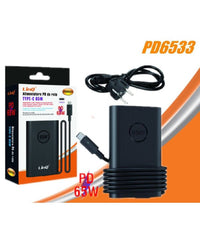 Caricabatterie Per Computer Portatili Alimentatore Da Rete Pd Type-c 65 W Pd6533         