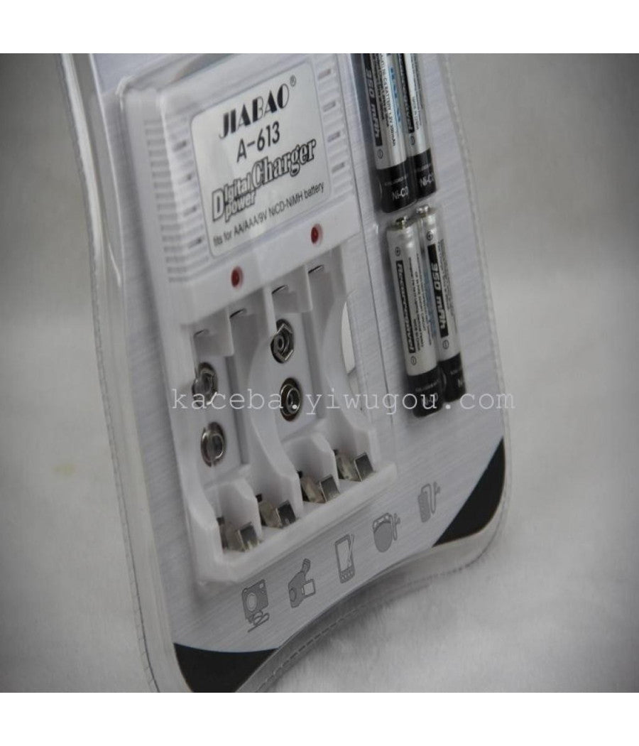 Caricabatterie Per Pile Ricaricabili Carica Batteria Aa / Aaa / 9v A-613         