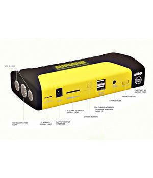 Caricabatterie Portatile Jump Starter 20000 Mah Power Bank Avviatore Emergenza         