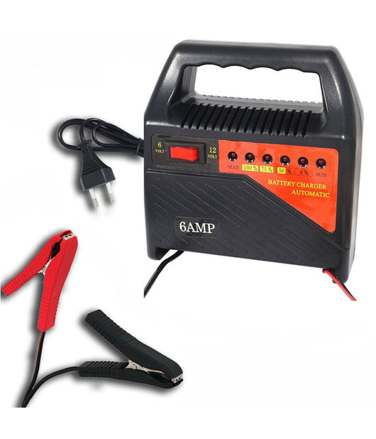 Caricabatterie Professionale 6v 12v Auto Moto Camper Barca 6a Caricabatteria         