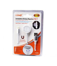 Caricabatterie Wireless Magnetico 2in1 Per Watch 1 2 3 4 Cavo Iphone 1mt Ip-7755         