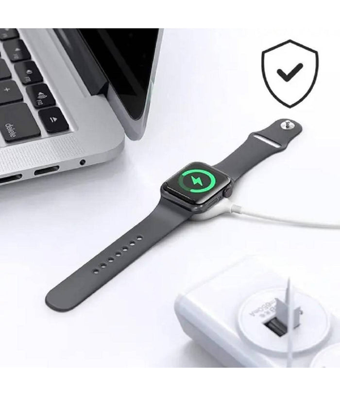 Caricabatterie Wireless Magnetico Per Watch Potenza 3w Cavo Usb 1 Metro Ip7766         