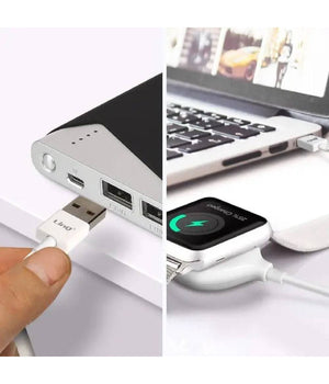 Caricabatterie Wireless Magnetico Per Watch Potenza 3w Cavo Usb 1 Metro Ip7766         