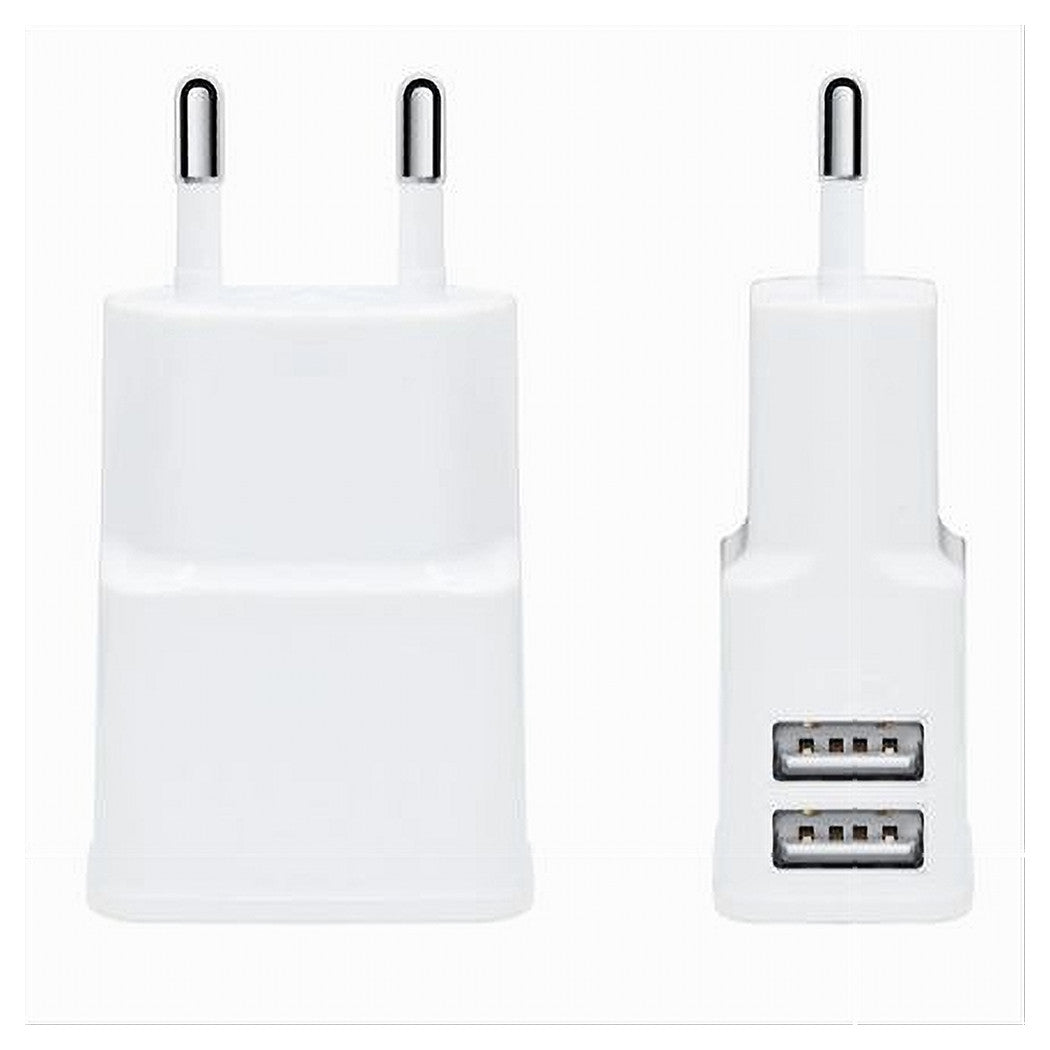 Caricatore 2x Usb Presa Ricarica Per Smartphone Cellulare Tablet 5v-2.1a S009a         