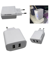 Caricatore Alimentatore Caricabatterie 18w 5v-4,8a Con Doppia Entrata Usb Q-cd10         
