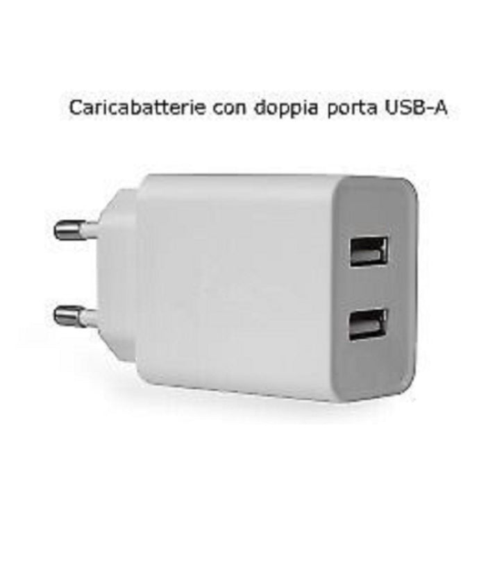 Caricatore Alimentatore Caricabatterie 18w 5v-4,8a Con Doppia Entrata Usb Q-cd10         