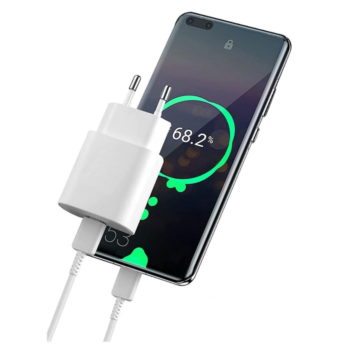 Caricatore Alimentatore Type-c Pd + Usb 3a 20w Per Samsung Huawei Iphone Ca-s051         