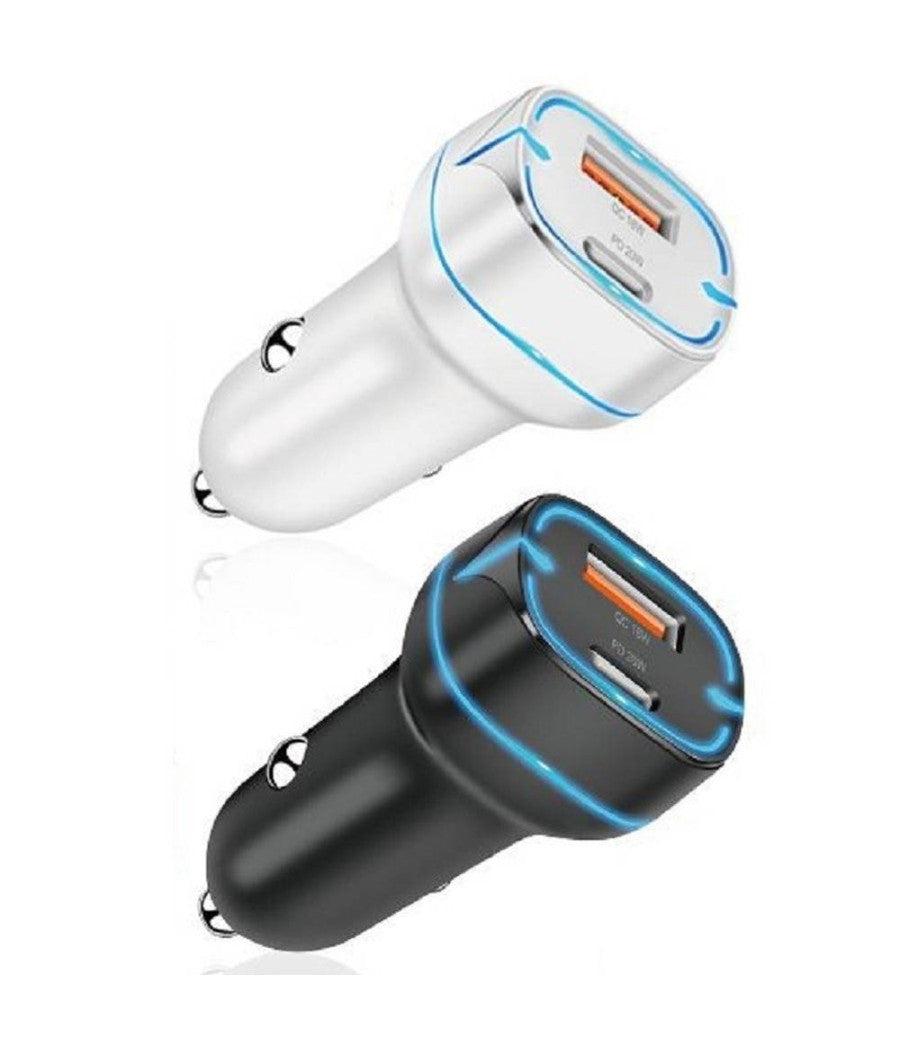 Caricatore Auto Led Qc Pd 38w Caricabatterie Type C Usb Accendisigari Rapido Ctpc38w         