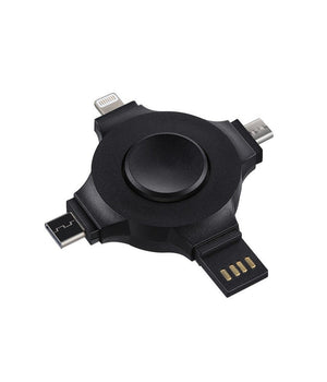 Caricatore Per Cellulari Smartphone 4 In 1 Multifunzione Universale Ricarica Usb         