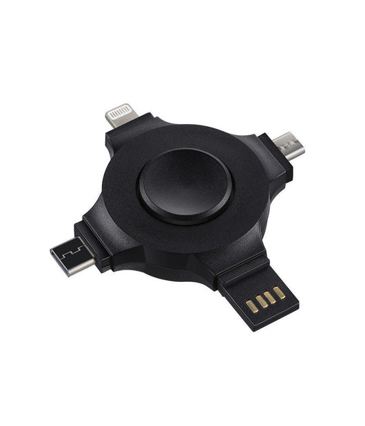 Caricatore Per Cellulari Smartphone 4 In 1 Multifunzione Universale Ricarica Usb         