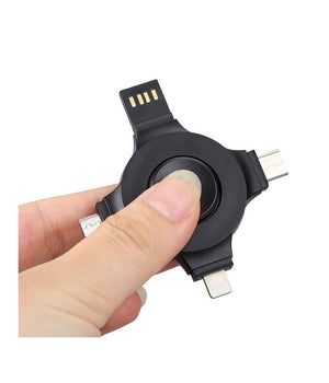 Caricatore Per Cellulari Smartphone 4 In 1 Multifunzione Universale Ricarica Usb         