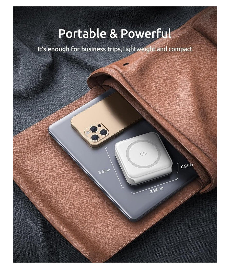 Caricatore Wireless 3in1 Universale Caricabatterie Magnetico Pieghevole Da 15 W         