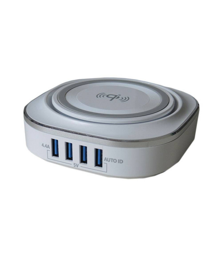 Caricatore Wireless Qi Stazione Di Ricarica 24w 4 Porte Usb 5v 4.4a 24w Fo528         