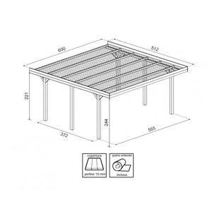 Carport doppio 555x372 - Abete grezzo