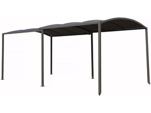 Tettoia in metallo estensibile "Mathis" - 303/566 x 295 x 240 cm - Antracite