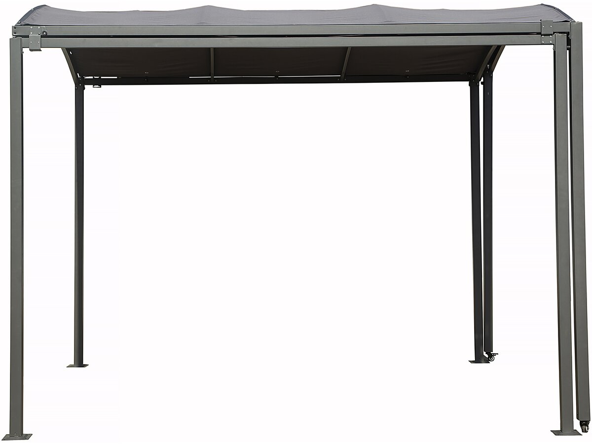 Tettoia in metallo estensibile "Mathis" - 303/566 x 295 x 240 cm - Antracite