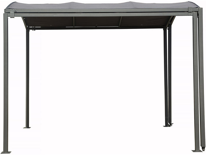 Tettoia in metallo estensibile "Mathis" - 303/566 x 295 x 240 cm - Antracite