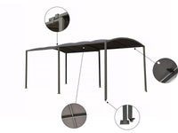 Tettoia in metallo estensibile "Mathis" - 303/566 x 295 x 240 cm - Antracite